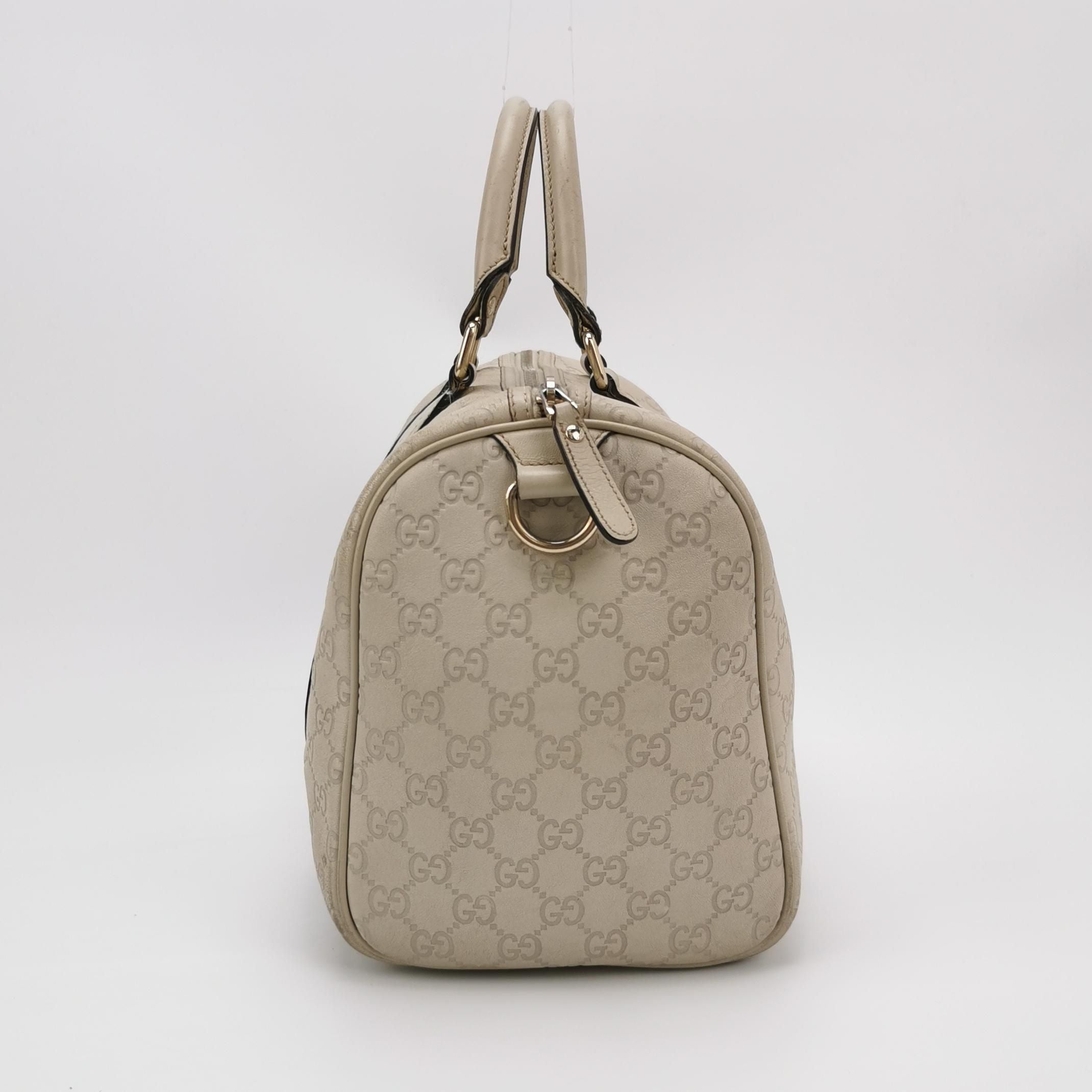 Gucci Leather Monogram Logo Tote Bag 047853000591