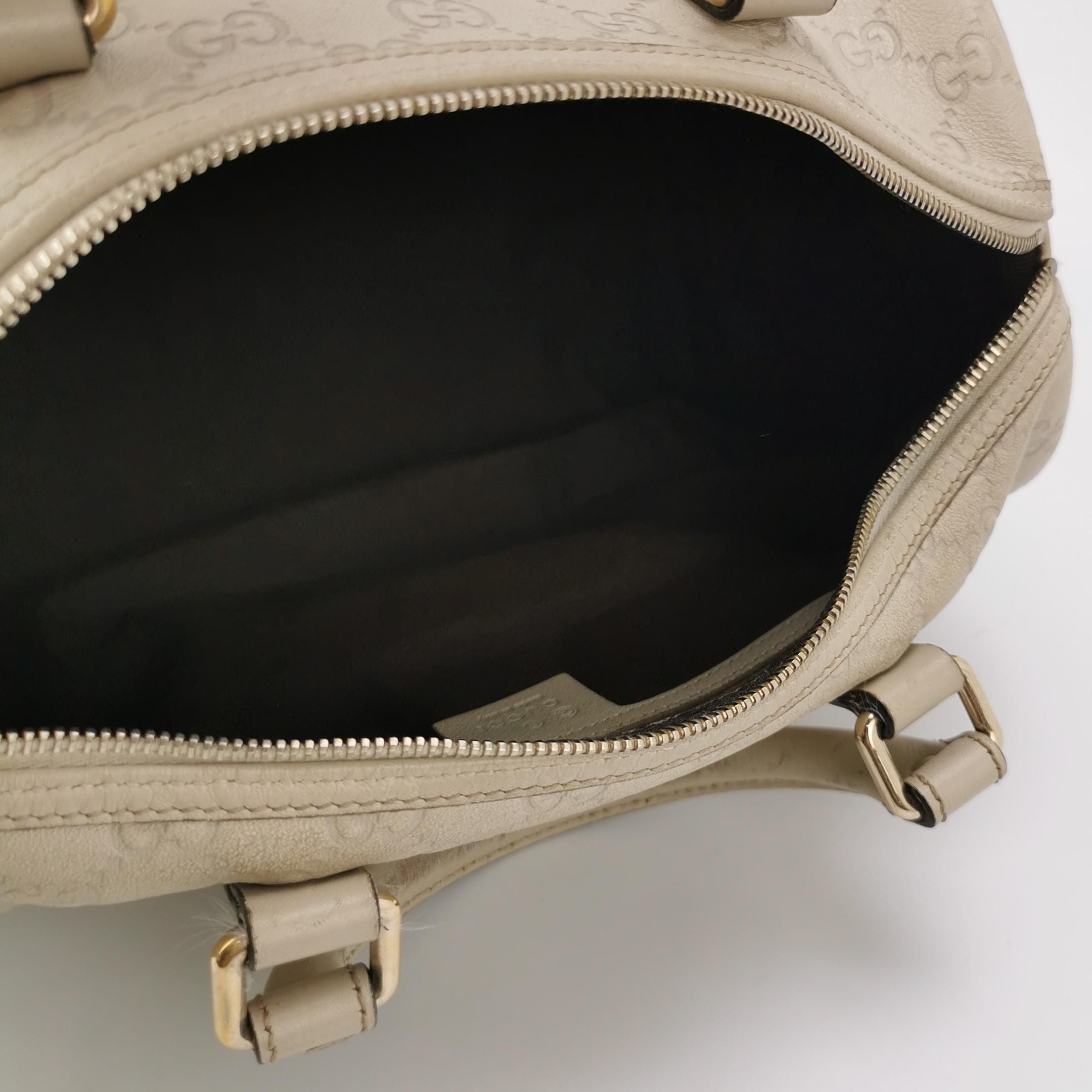 Gucci Leather Monogram Logo Tote Bag 047853000591