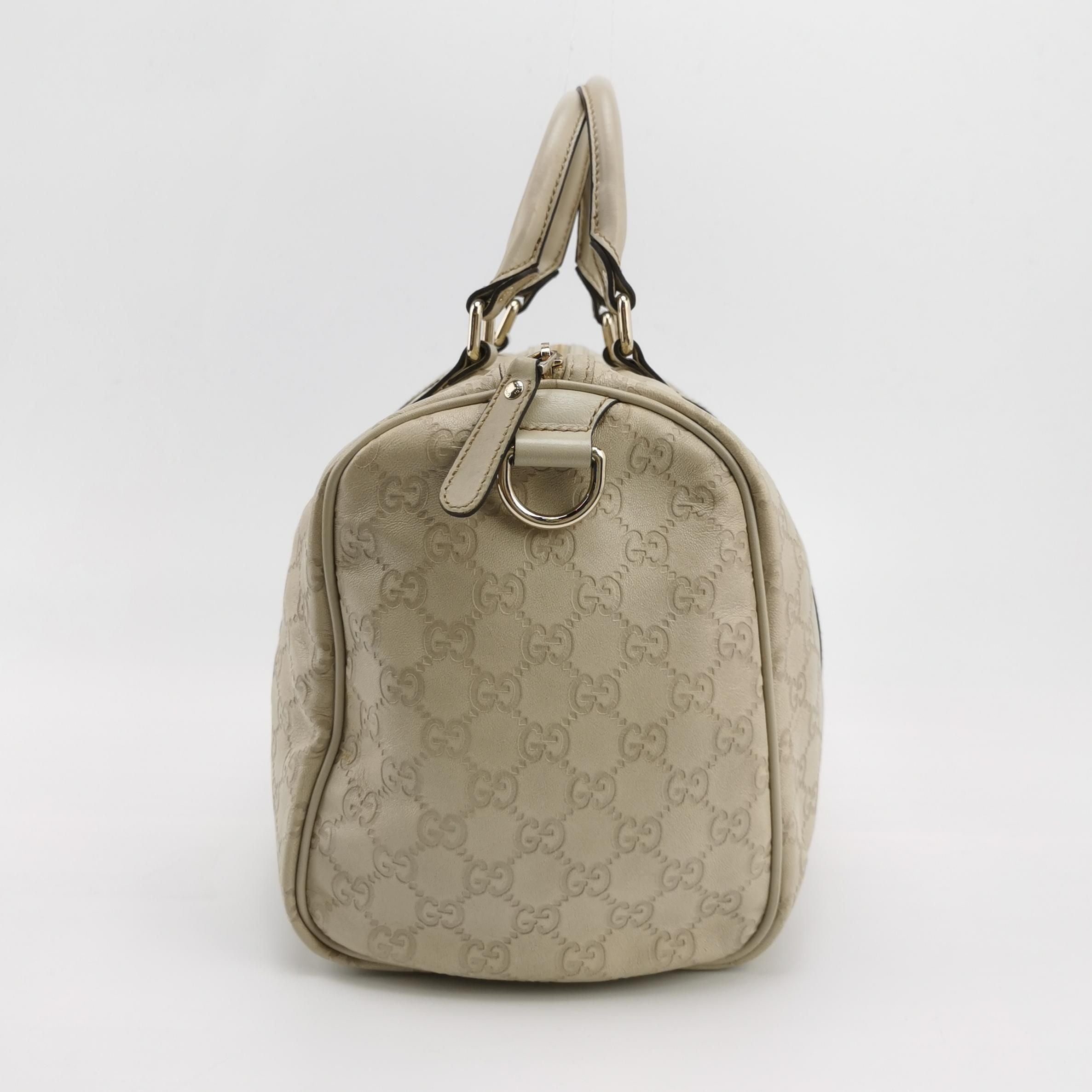 Gucci Leather Monogram Logo Tote Bag 250426781165897