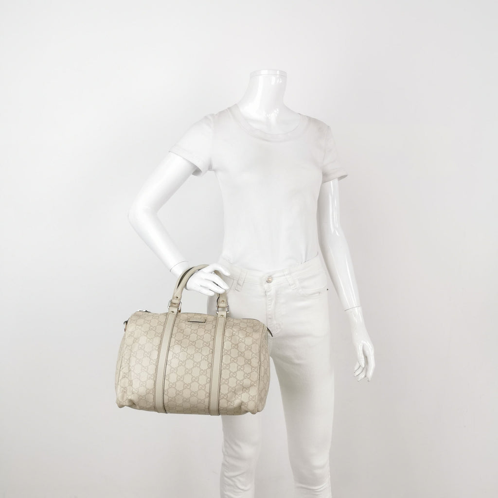 Gucci Leather Monogram Logo Tote Bag 250426781165897
