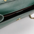 Gucci Zumi Leather Solid Double G Horsebit Crossbody Shoulder Bag 250426781166098