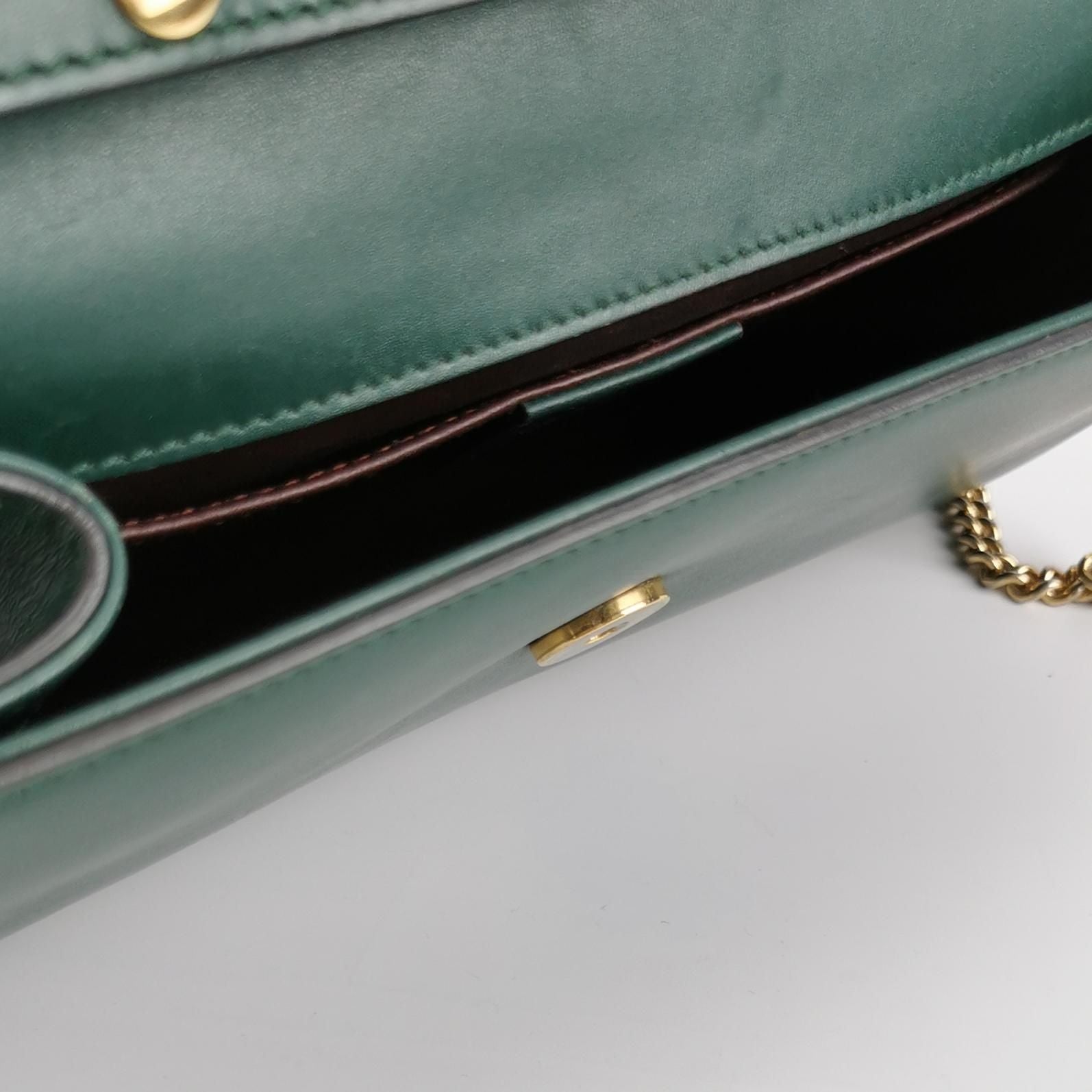 Gucci Zumi Leather Solid Double G Horsebit Crossbody Shoulder Bag 250426781166098