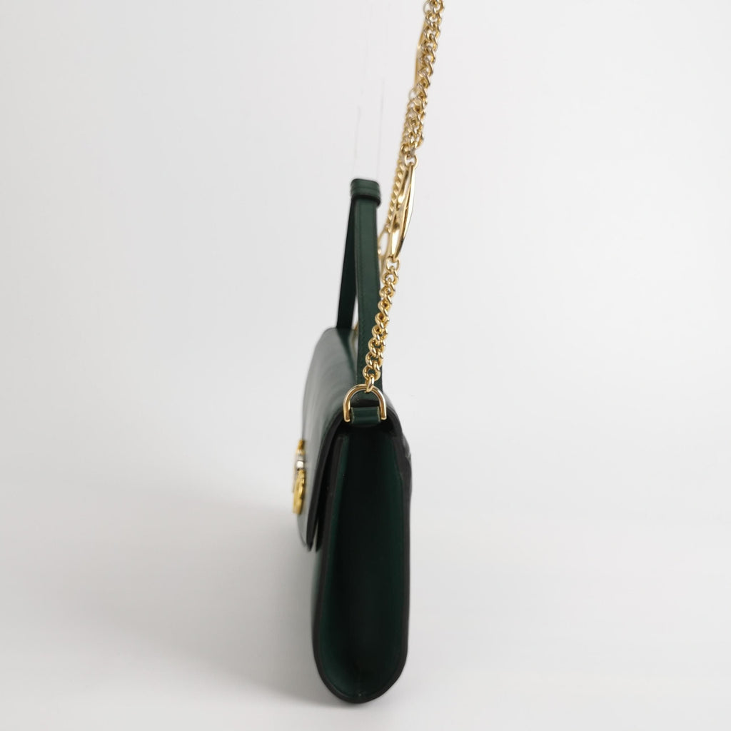 Gucci Zumi Leather Solid Double G Horsebit Crossbody Shoulder Bag 250426781166098