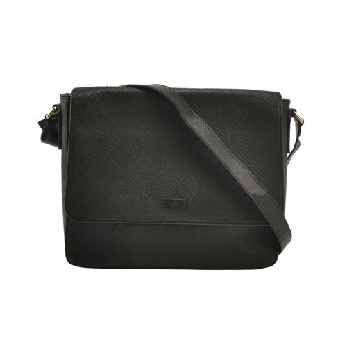 Gucci Leather Solid Pattern Logo Flap Crossbody Bag 250424781162888
