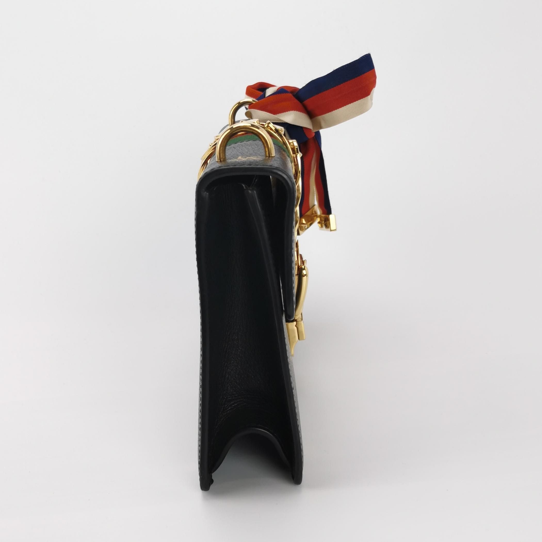 Gucci Sylvie Small Leather Shoulder Bag with Bee and Star Print 250425781164933