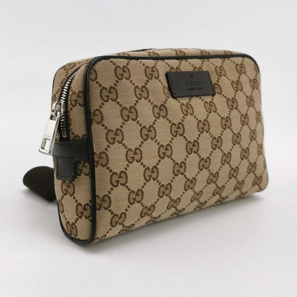 Gucci GG Canvas and Leather Waist Bag 250424781163390