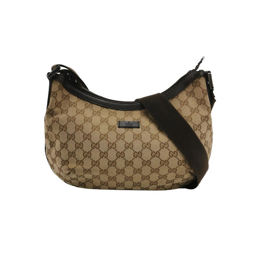 Gucci GG Canvas and Leather Shoulder Bag 250425781164948