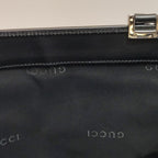 Gucci Bardot Leather and Canvas GG Monogram Push Lock Vintage Handbag 250425781165050