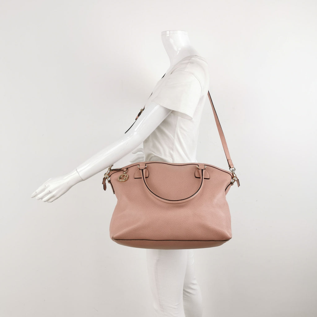Gucci Interlocking G Logo Zip Crossbody Shoulder Bag 250424781163078