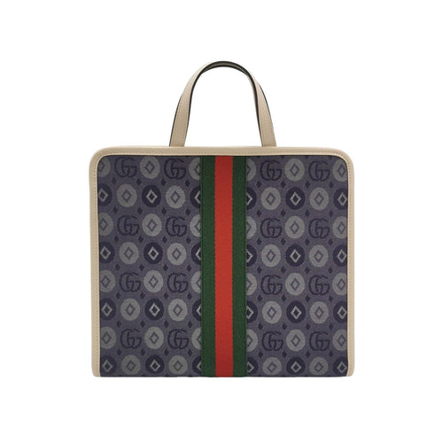Gucci GG Canvas and Leather Tote Bag 047852300938