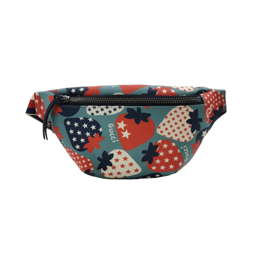 Gucci Strawberry Print Zip Waist Bag Chest Bag for Children 250423781161400