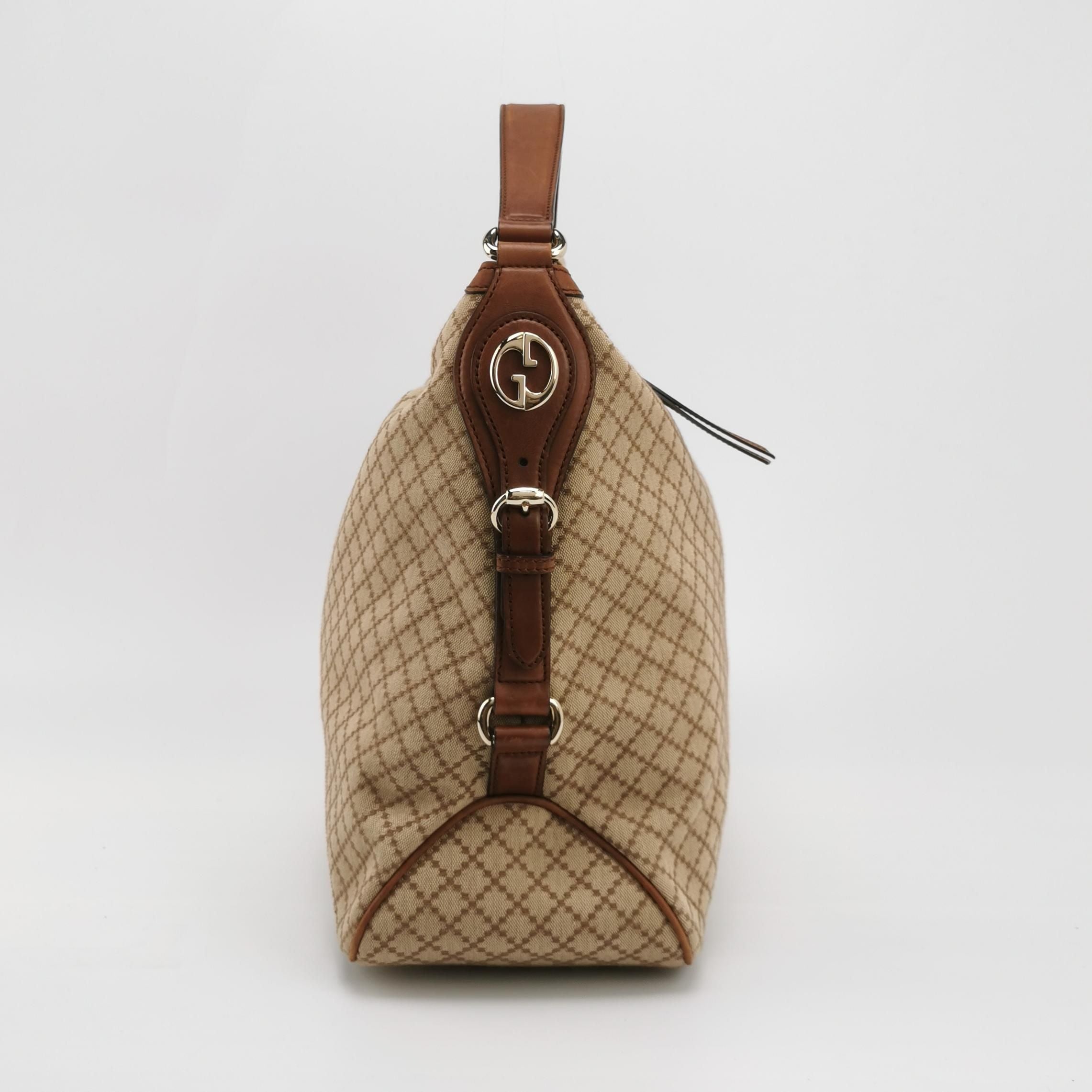 Gucci GG Canvas and Leather Tote Bag 250422781160206
