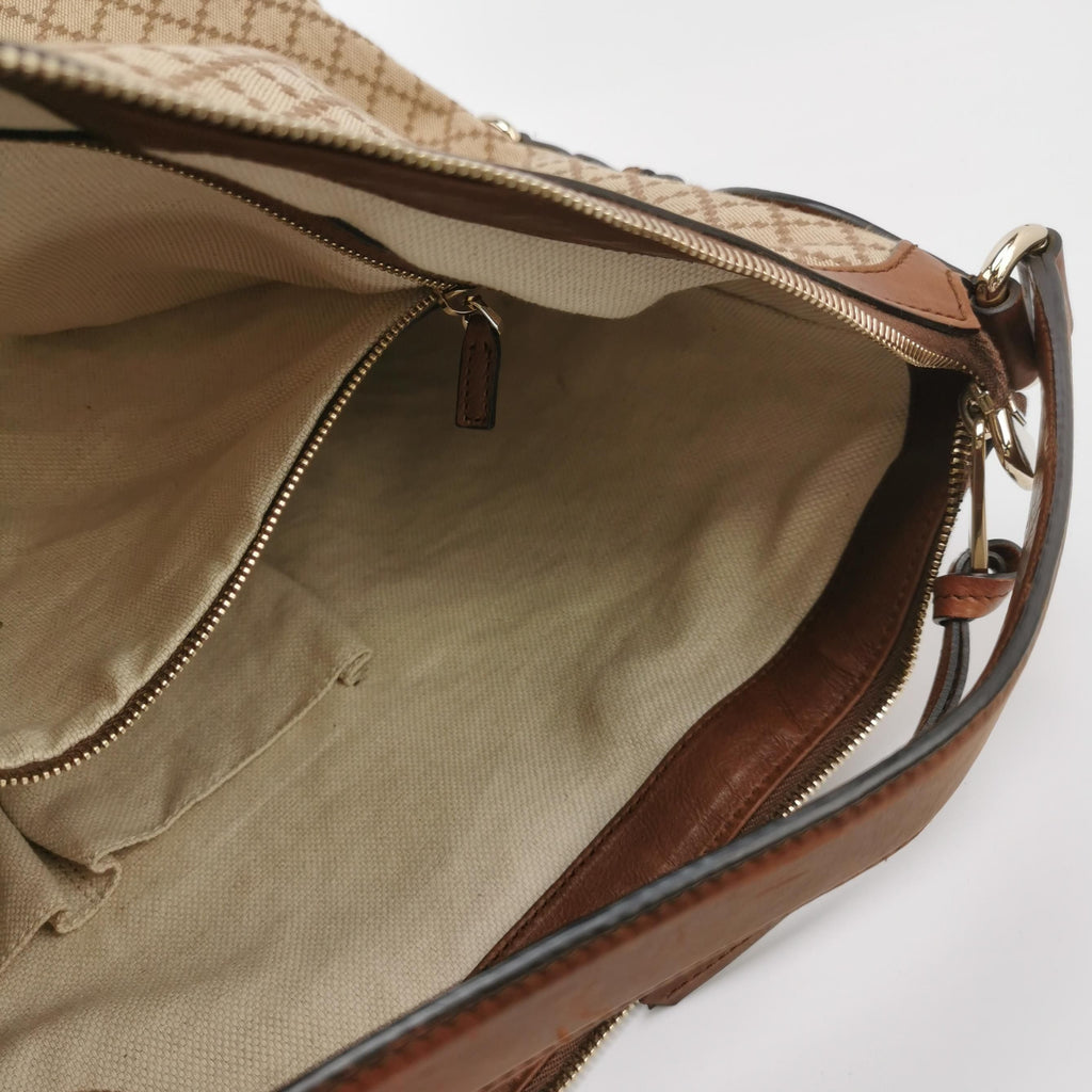 Gucci GG Canvas and Leather Tote Bag 250422781160206