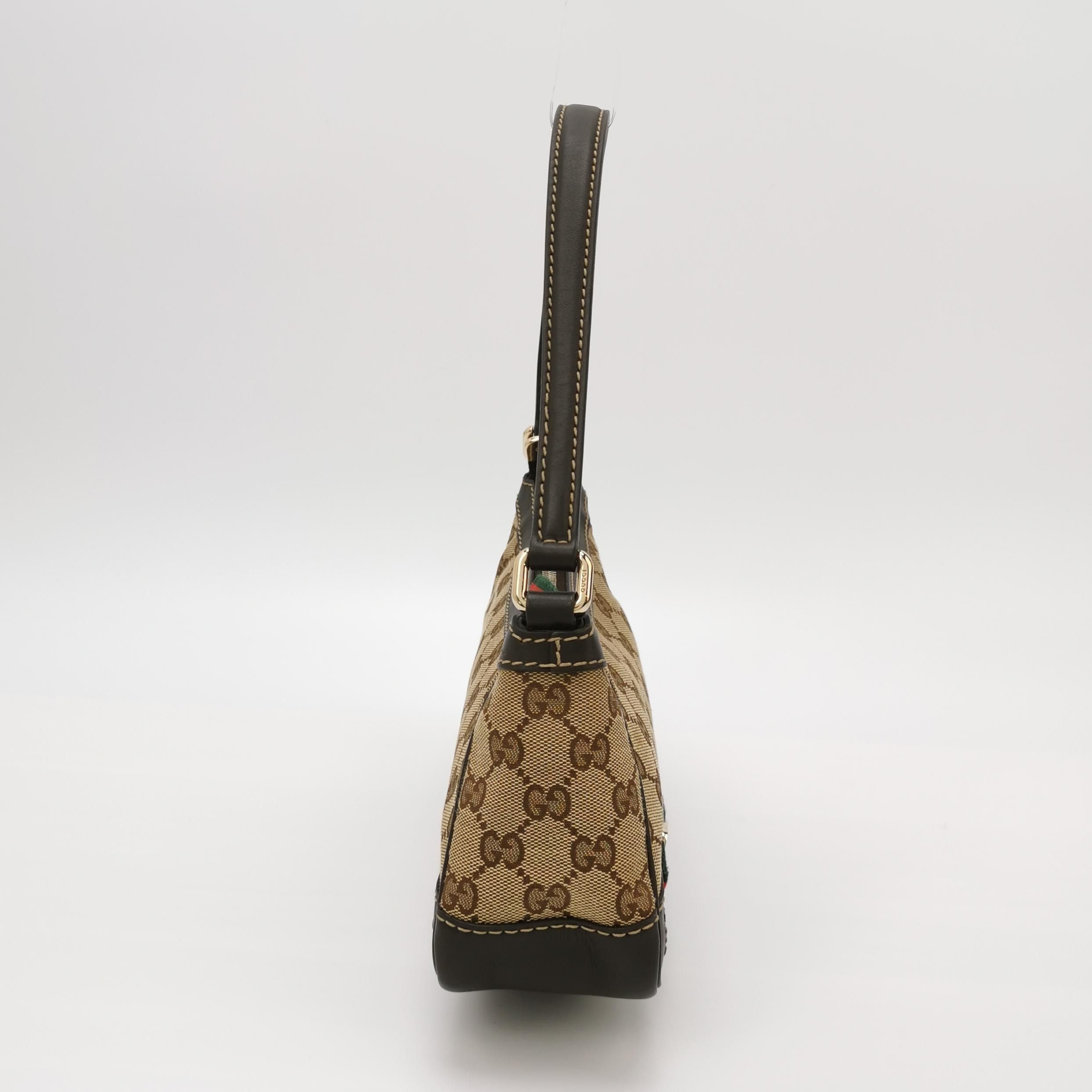 Gucci GG Canvas and Leather Shoulder Bag 250418781154166