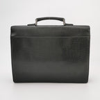 Gucci Leather Solid Letter Logo Lock Top Handle Bag 250422781160097