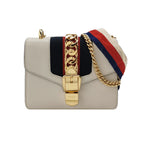 Gucci Sylvie Mini Leather and Canvas Shoulder Bag 250422781160599