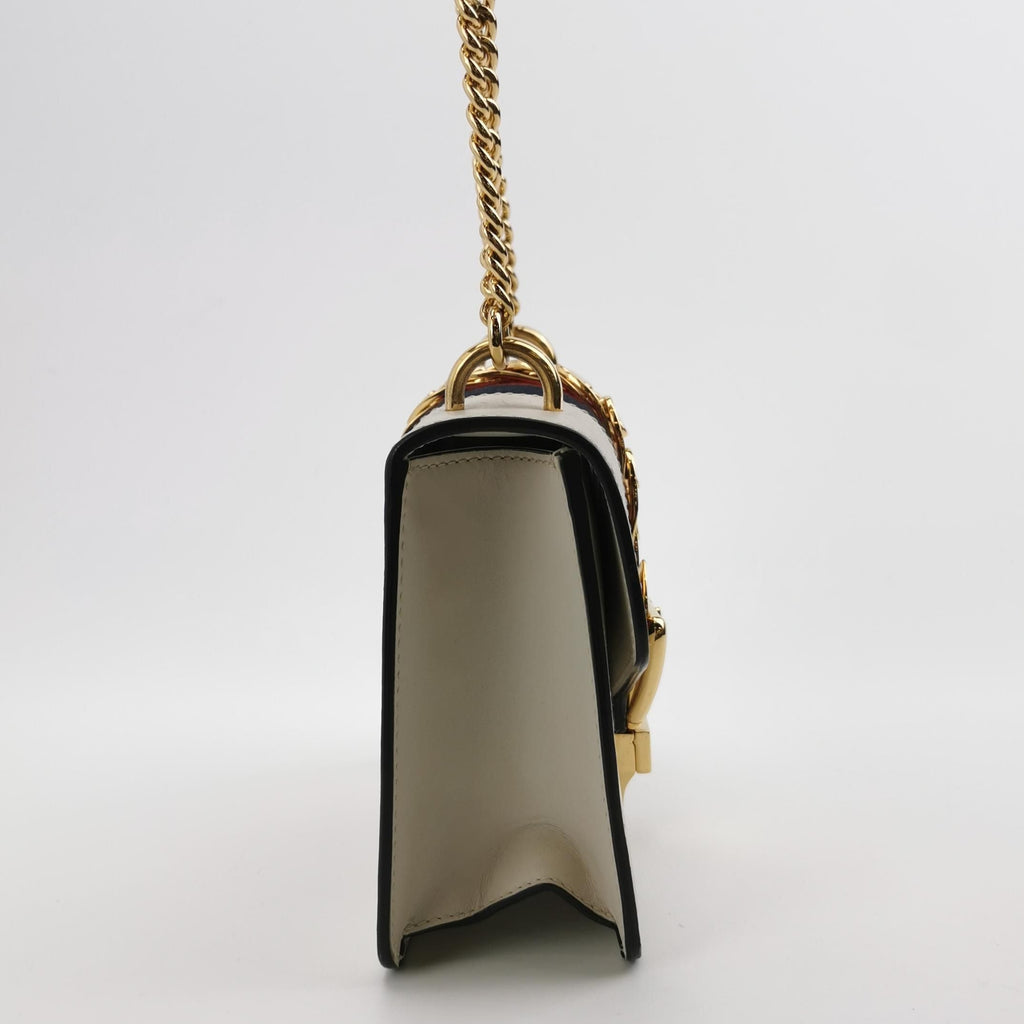 Gucci Sylvie Mini Leather and Canvas Shoulder Bag 250422781160599