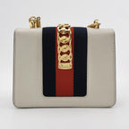 Gucci Sylvie Mini Leather and Canvas Shoulder Bag 250422781160599
