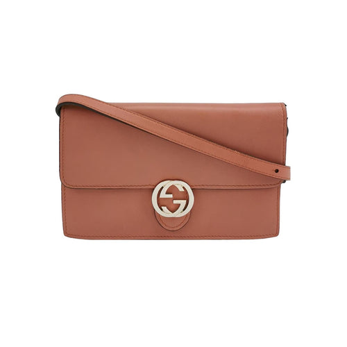 Gucci Interlocking G Leather Crossbody Bag 250420781156979