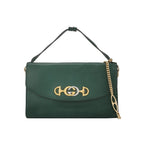 Gucci Zumi Leather Double G Horsebit Shoulder Bag 250419781155321