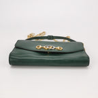 Gucci Zumi Leather Double G Horsebit Shoulder Bag 250419781155321