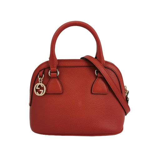 Gucci Leather Solid GG Embellished Crossbody Shoulder Bag 250417781153000