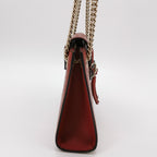 Gucci Emily Small Leather Signature Embossed Tassel Horsebit Shoulder Bag 250416781151984