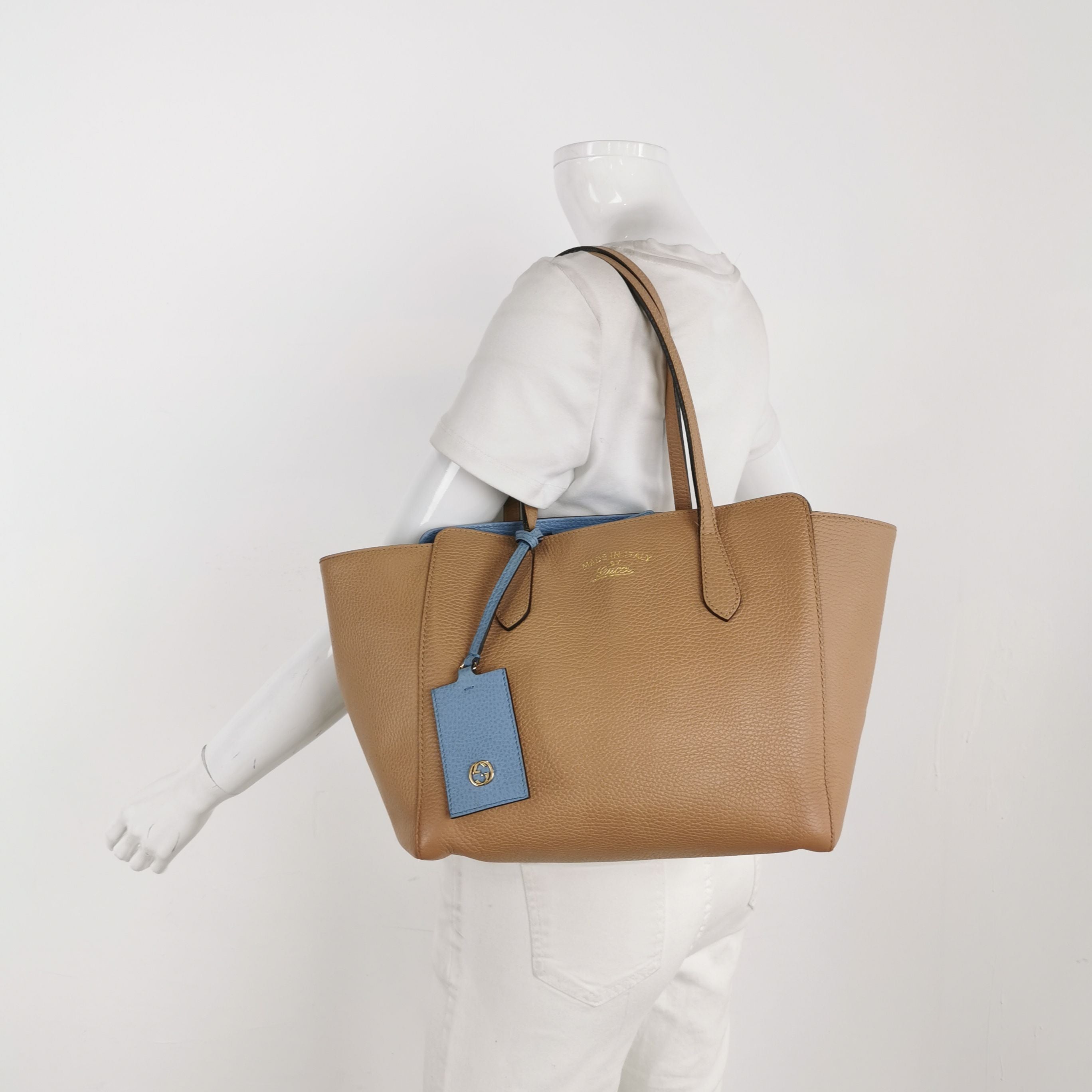 Gucci Swing Leather Logo Shoulder Bag 250420781157771