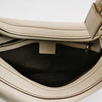 Gucci Leather Solid Zip Shoulder Bag 250420781157474