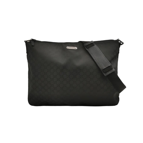Gucci Leather Nylon GG Monogram Shoulder Bag 250417781152017