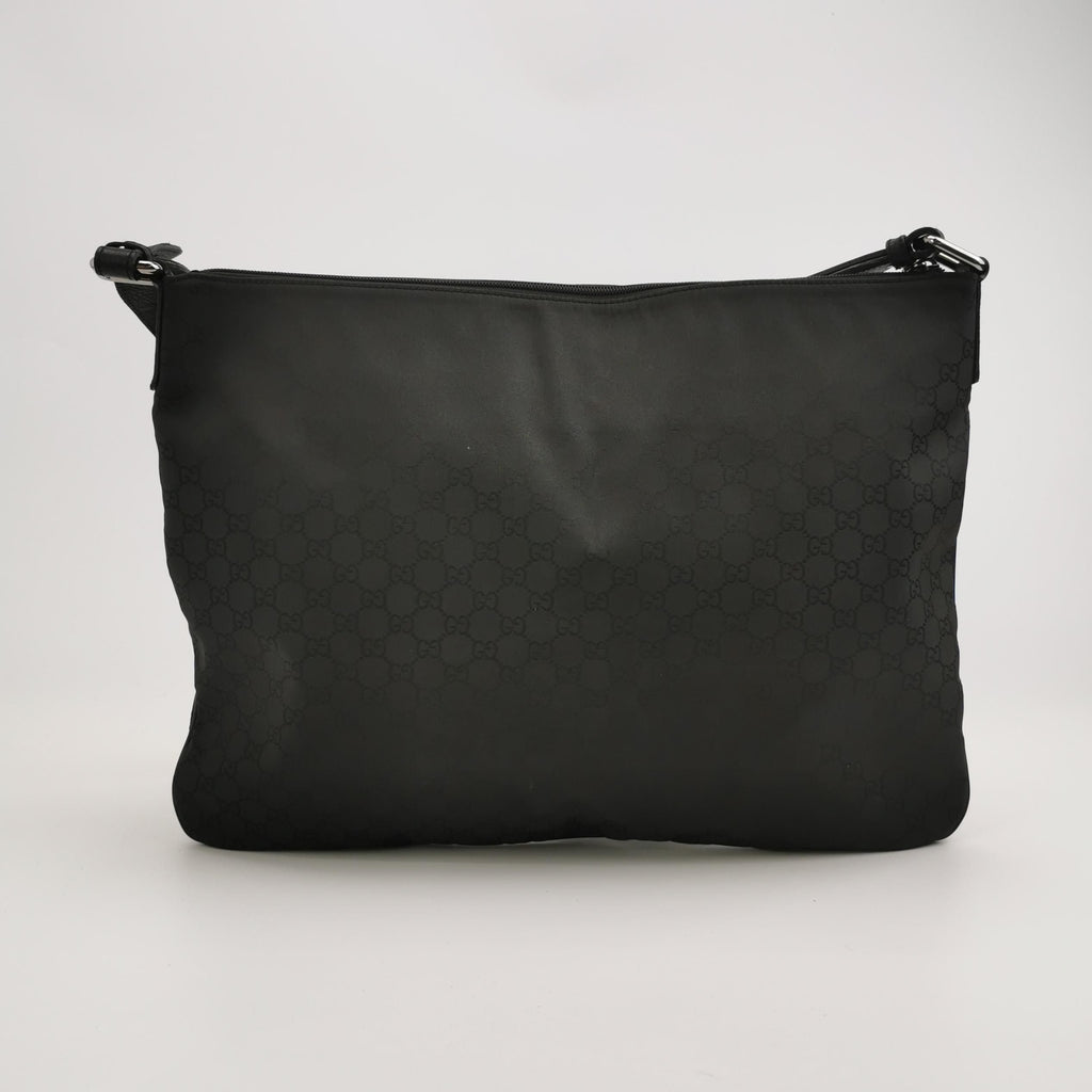 Gucci Leather Nylon GG Monogram Shoulder Bag 250417781152017