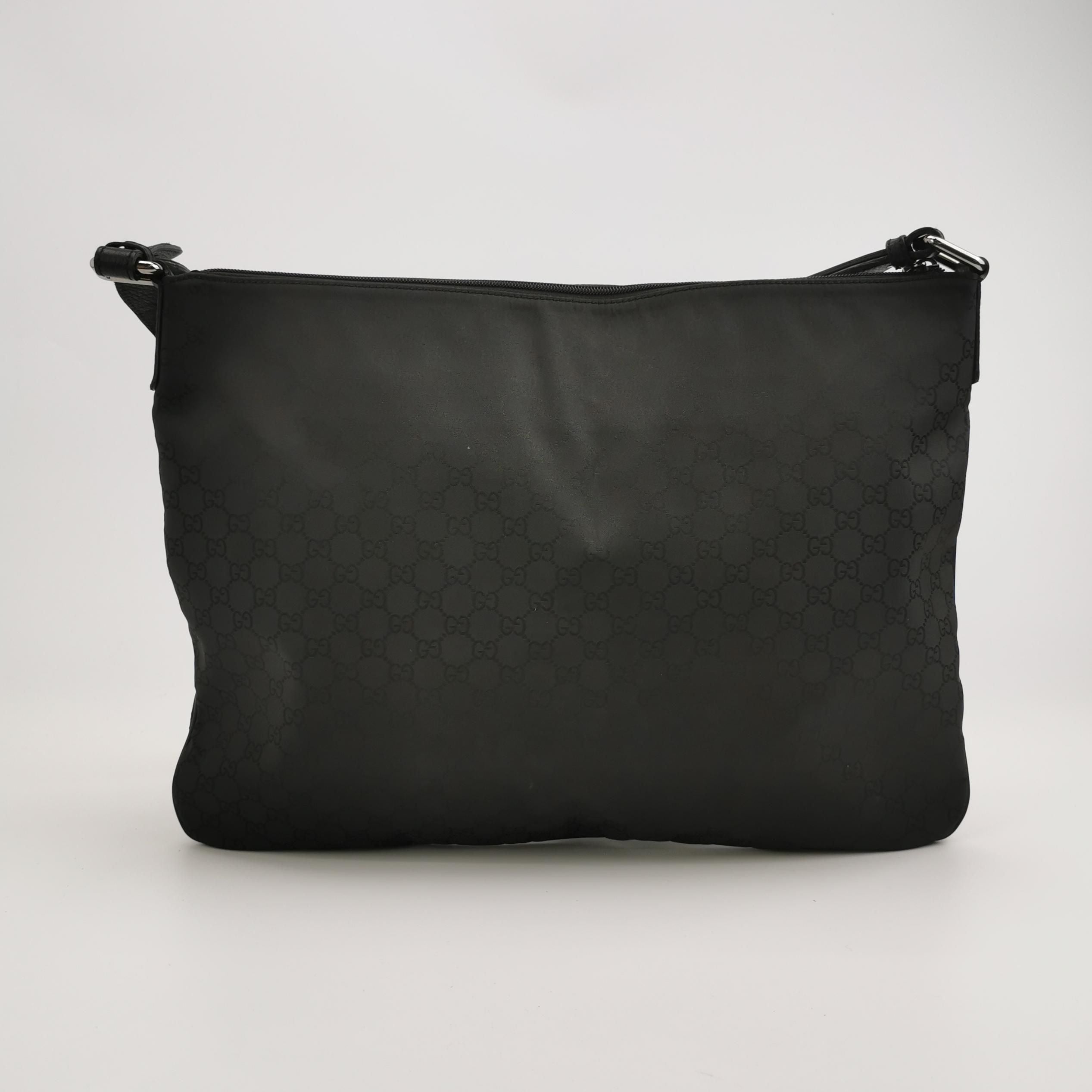 Gucci Leather Nylon GG Monogram Shoulder Bag 250417781152017