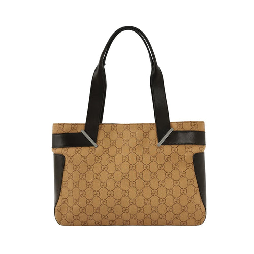 Gucci GG Canvas and Leather Vintage Shoulder Bag 047852100182