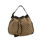 Gucci GG Canvas and Leather Drawstring Shoulder Bag 250418781154516