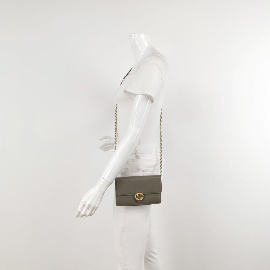 Gucci Interlocking G Leather Crossbody Shoulder Bag 250417781153305