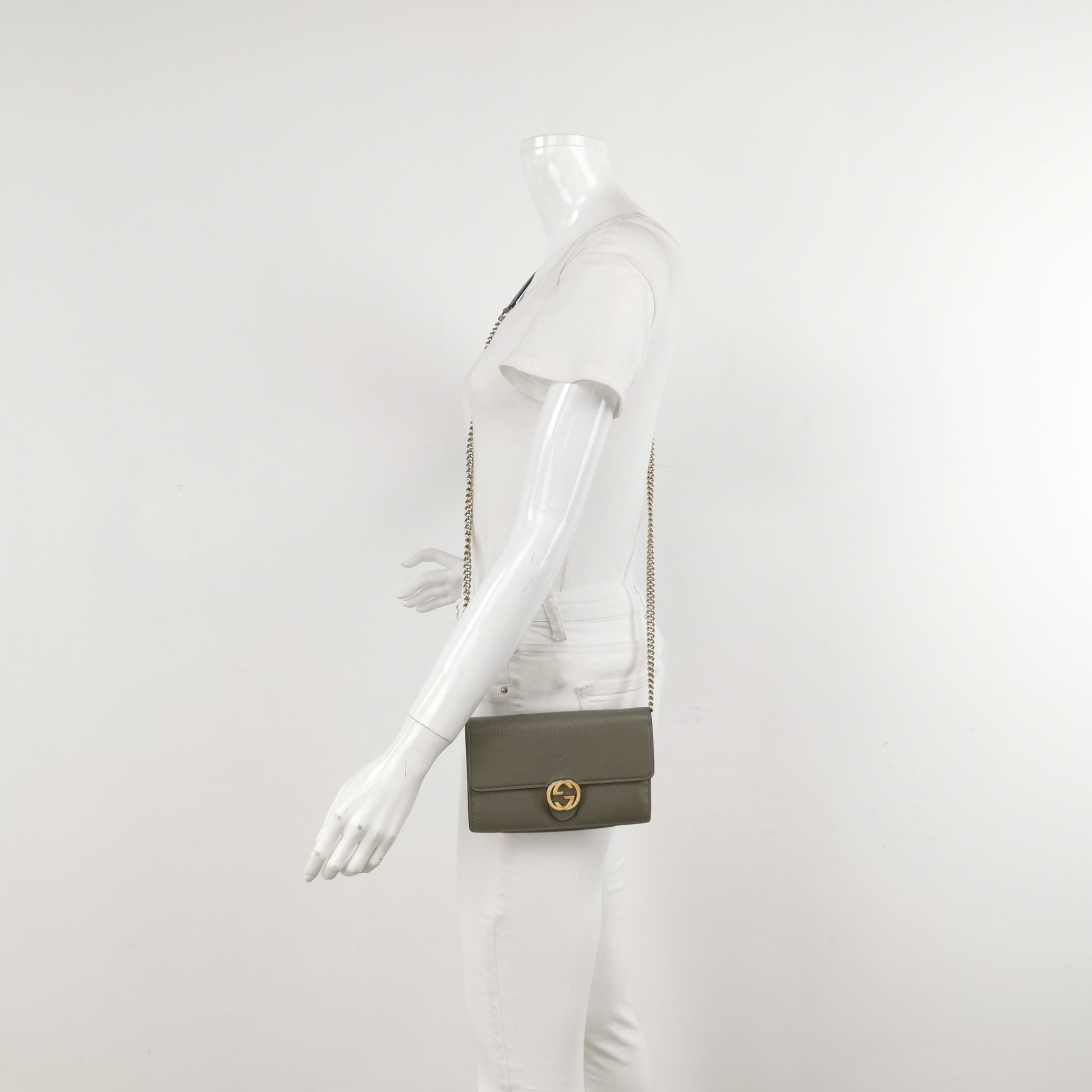 Gucci Interlocking G Leather Crossbody Shoulder Bag 250417781153305