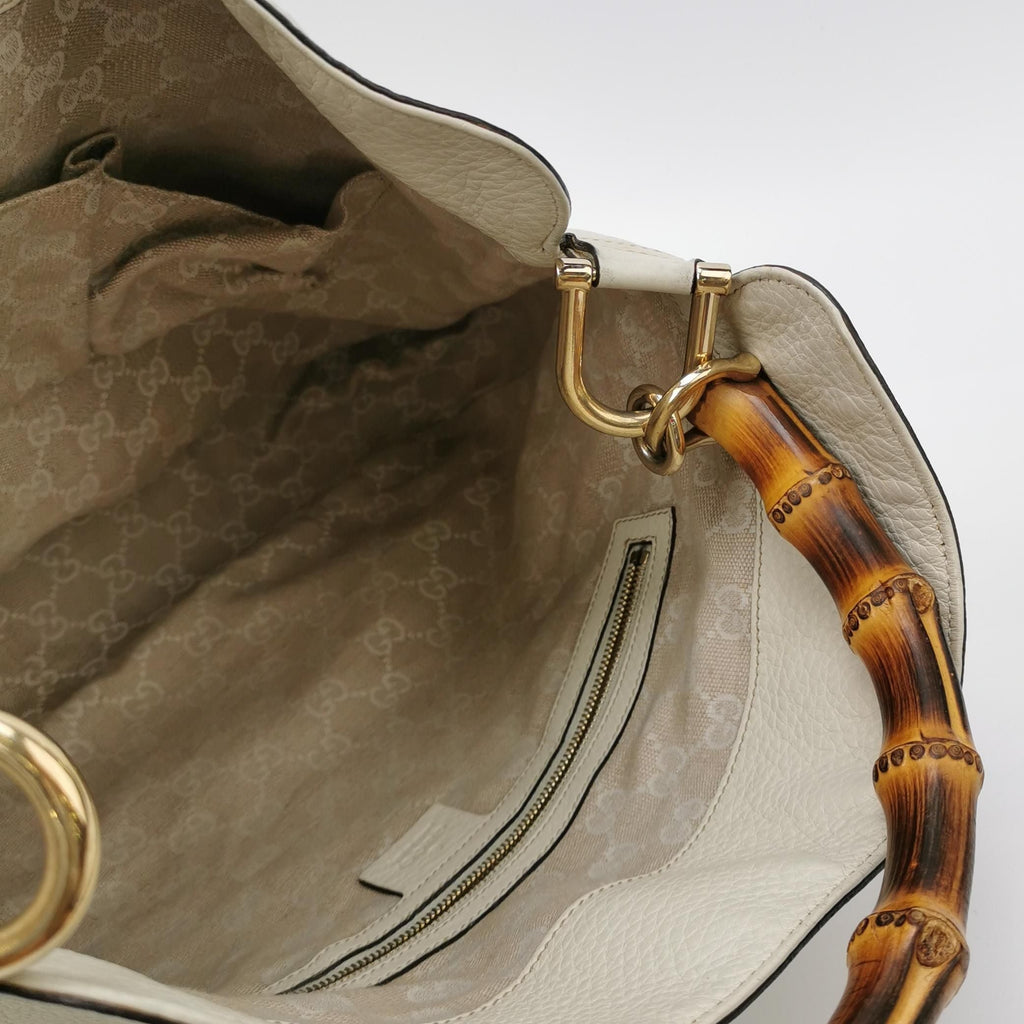Gucci Miss Bamboo Leather Shoulder Bag 250417781153327