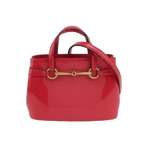 Gucci Bright Bit Small Patent Leather Solid Crossbody Bag 250415781150142