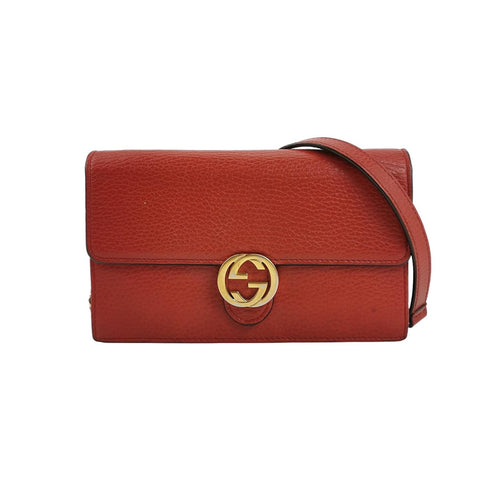 Gucci Interlocking G Leather Crossbody Shoulder Bag 250416781150603