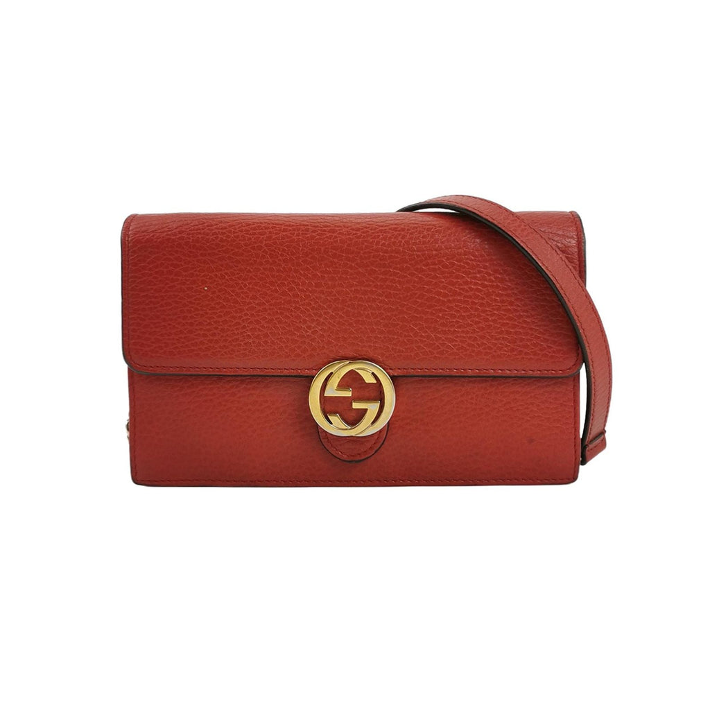 Gucci Interlocking G Leather Crossbody Shoulder Bag 250416781150603
