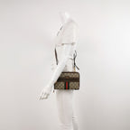 Gucci Ophidia Leather Canvas GG Crossbody Bag 047851400303