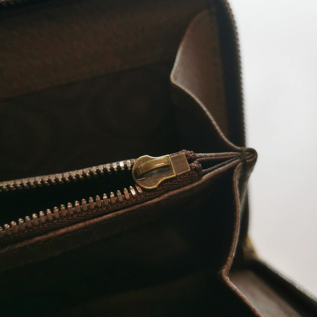Gucci Ophidia Leather Canvas GG Crossbody Bag 047851400303