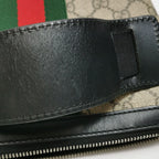 Gucci Ophidia Leather Canvas GG Crossbody Bag 250412781145468