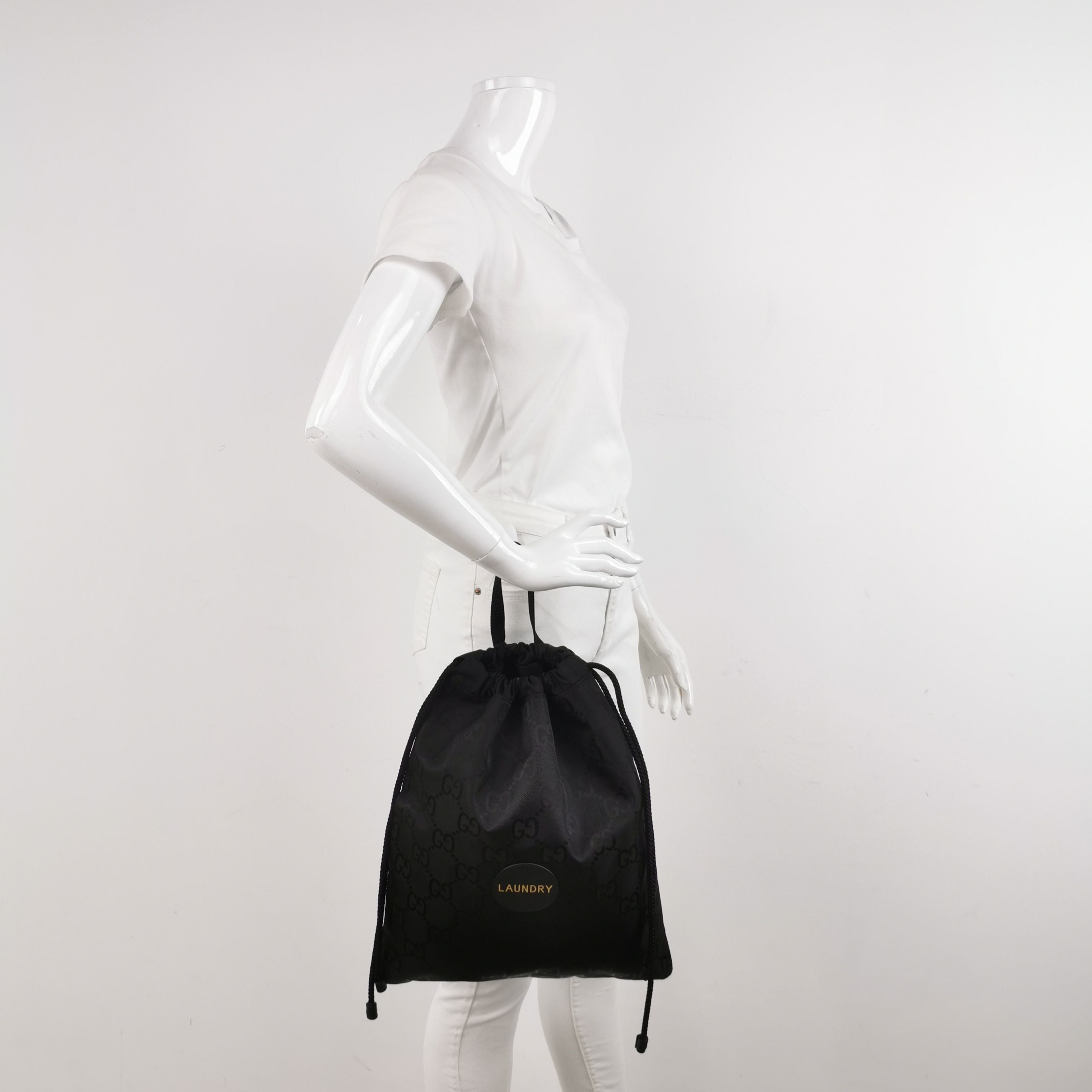 Gucci Off The Grid Nylon Canvas Monogram Logo Tote Bag 250412781144767
