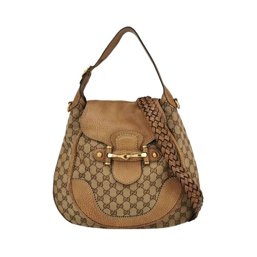 Gucci GG Canvas and Leather Shoulder Bag 250412781145789