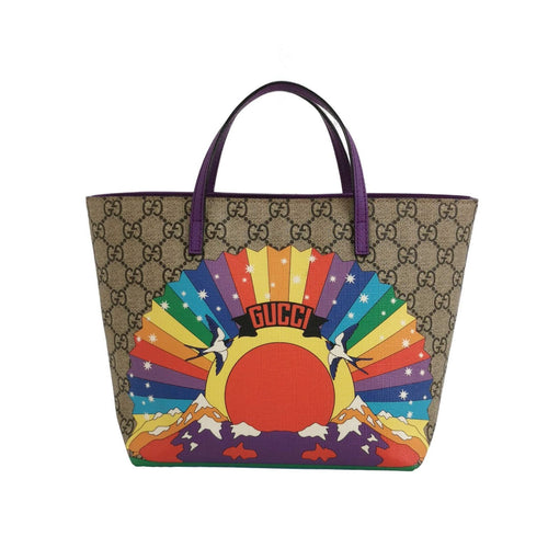 Gucci GG Supreme Canvas and Leather Children's Handbag 250410781142431