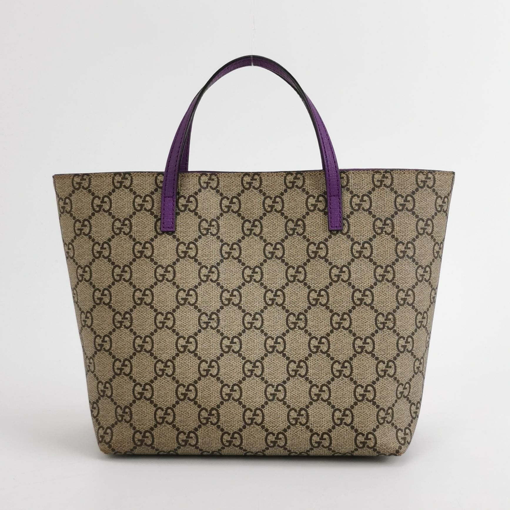Gucci GG Supreme Canvas and Leather Children's Handbag 250410781142431