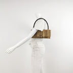 Gucci Snake Skin Bamboo Handle Shoulder Bag 250412781145859