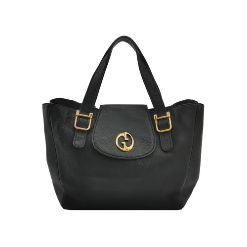Gucci GG Logo Shoulder Bag in Leather 250410781142975