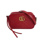 Gucci GG Marmont Mini Leather V-stitch Quilted Double G Logo Camera Crossbody Shoulder Bag 250413781146774